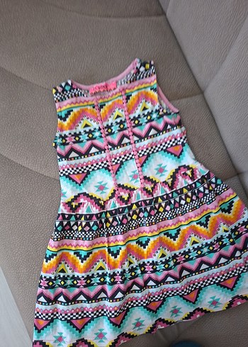 Lc Waikiki marka kız çocuk penye elbise - Görsel 4