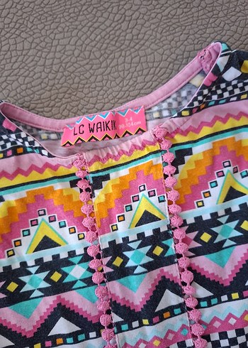 Lc Waikiki marka kız çocuk penye elbise - Görsel 3