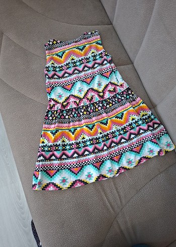 Lc Waikiki marka kız çocuk penye elbise - Görsel 5