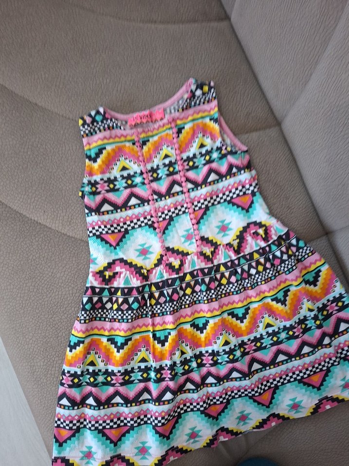 Lc Waikiki marka kız çocuk penye elbise - Görsel 4