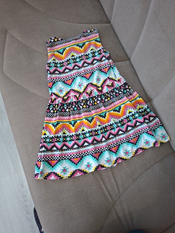 Lc Waikiki marka kız çocuk penye elbise - Görsel 5