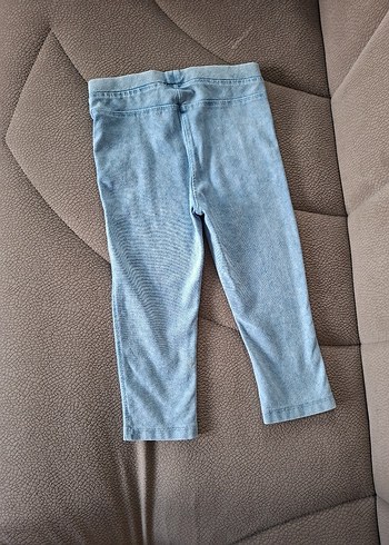 Lc Waikiki marka Kız Çocuk Mavi Dar Kesim kot kumaş Pantolon - Görsel 5