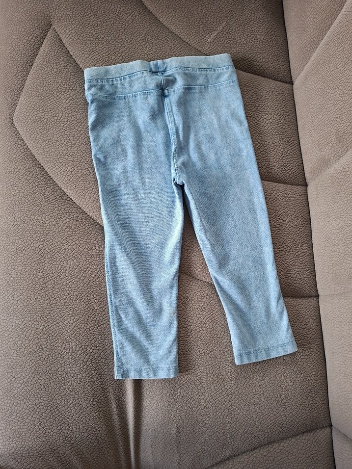 Lc Waikiki marka Kız Çocuk Mavi Dar Kesim kot kumaş Pantolon - Görsel 5