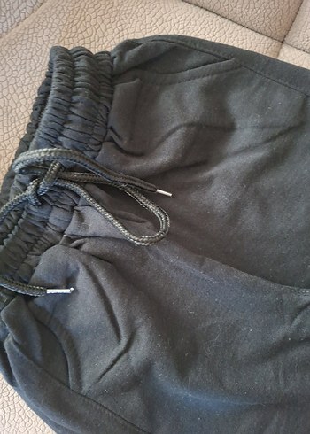 Siyah renkBel Bağcıklı Erkek Eşofman Altı - Görsel 5