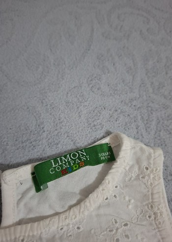 24-36 Ay Beden Limon Company marka Kız Çocuk Dantel Detaylı Kolsuz Bluz
