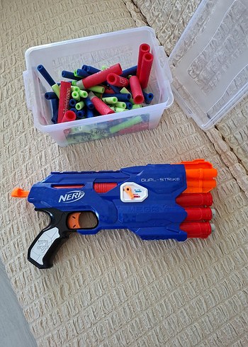 NERF Dual-Strike Renkli Oyuncak Tabanca