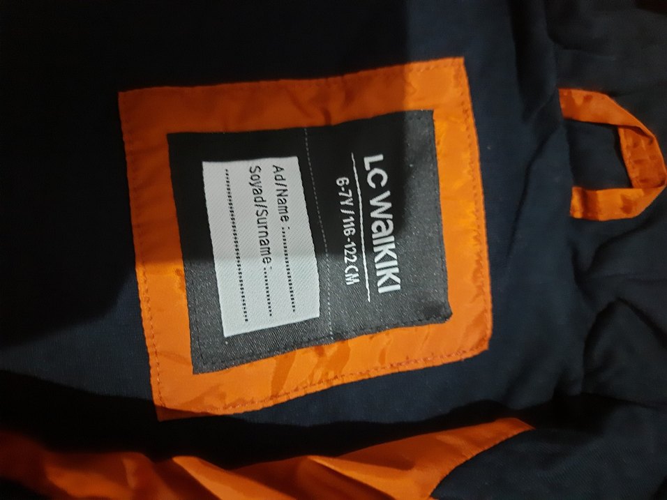 Erkek Çocuk Turuncu Fermuarlı Mont - Görsel 3