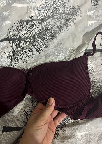 diğer Beden Bordo Goth Tarzı Rahat Sütyen