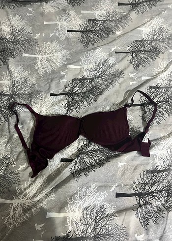Bordo Goth Tarzı Rahat Sütyen