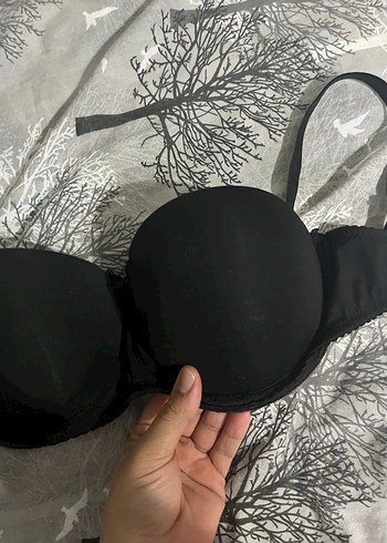 diğer Beden Siyah Minimalist Goth Sütyen