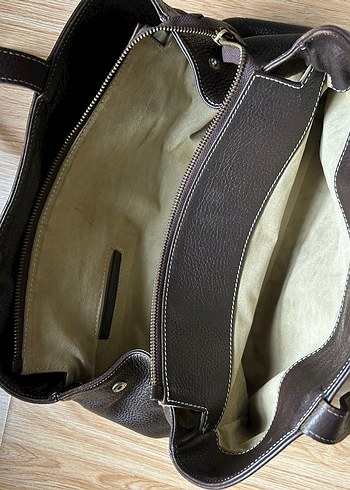 Hermes Kahverengi Deri Tokalı Kadın Çanta - Görsel 10