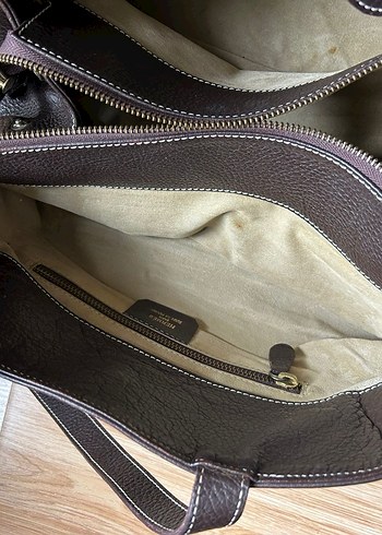 Hermes Kahverengi Deri Tokalı Kadın Çanta - Görsel 17