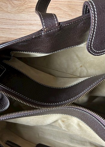 Hermes Kahverengi Deri Tokalı Kadın Çanta - Görsel 8