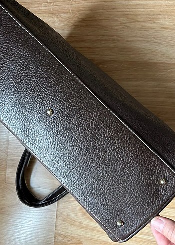 Hermes Kahverengi Deri Tokalı Kadın Çanta - Görsel 13