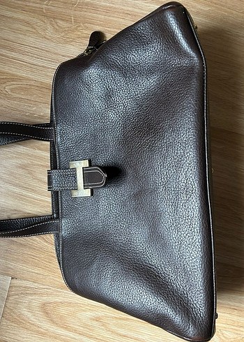 Hermes Kahverengi Deri Tokalı Kadın Çanta - Görsel 5