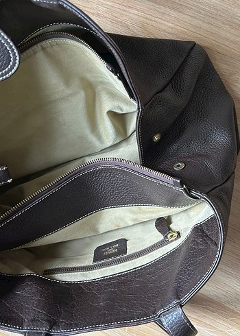 Hermes Kahverengi Deri Tokalı Kadın Çanta - Görsel 15