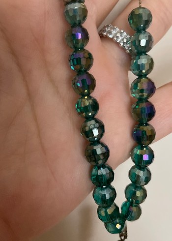 Koyu Turkuaz Bohem Erkek Tesbih - Görsel 3