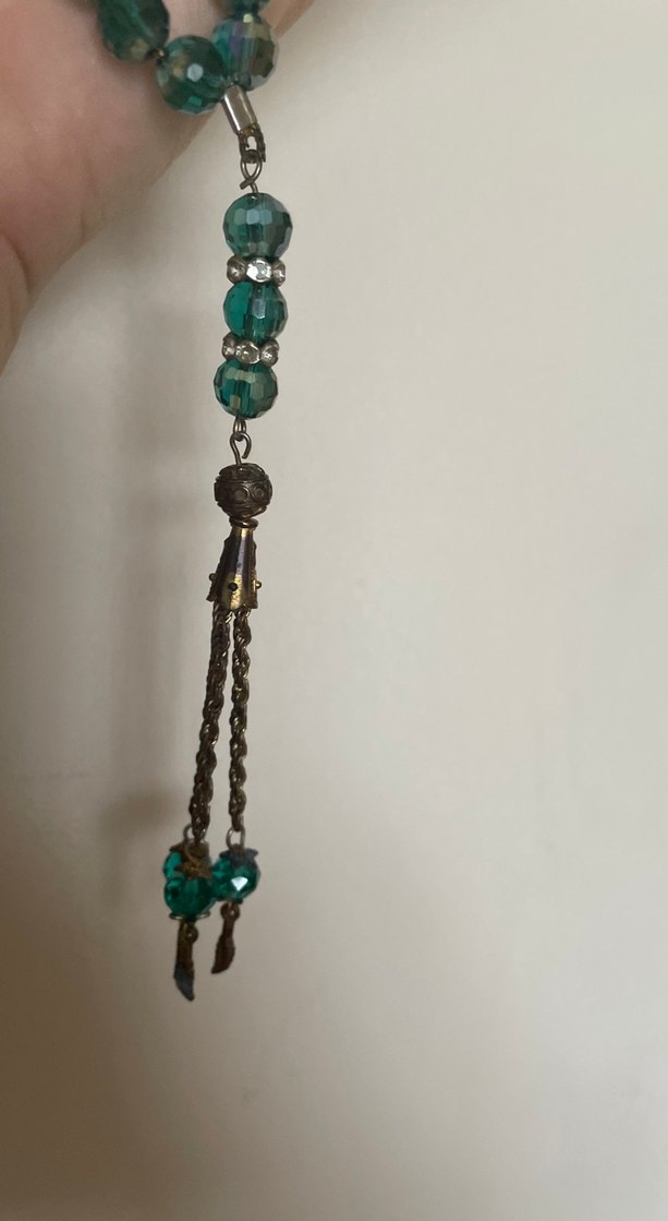 Koyu Turkuaz Bohem Erkek Tesbih - Görsel 2