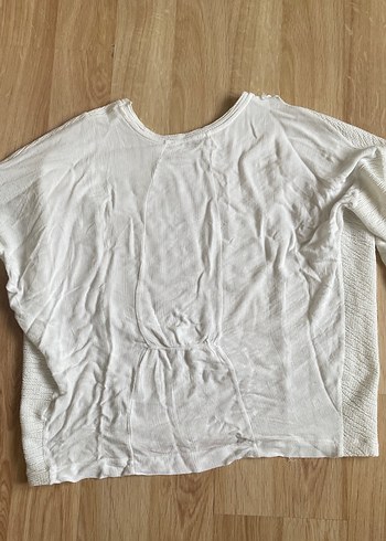 Kadın Gri Keten Salaş Uzun Kollu Kazak - Görsel 3