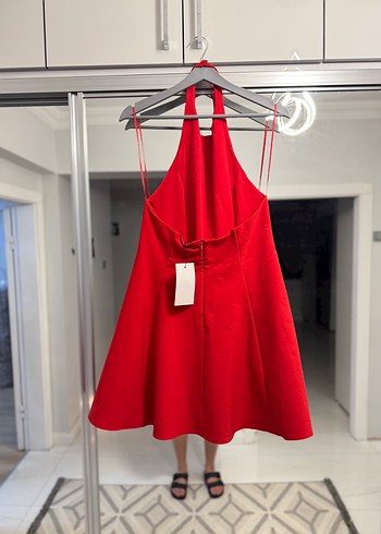Kırmızı Zara Elbise - Görsel 4