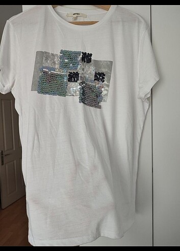 xl Beden beyaz Renk Koton t-shirt 