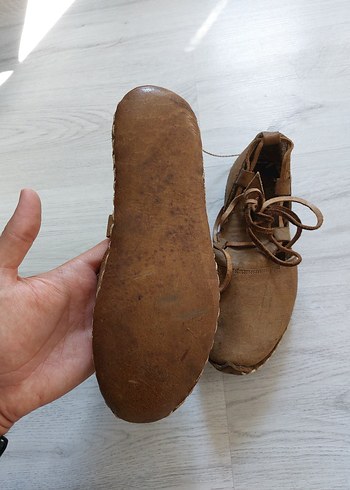 antik deri çarık - Görsel 7