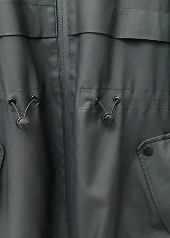 Siyah Kadın Yağmurluk - Görsel 2