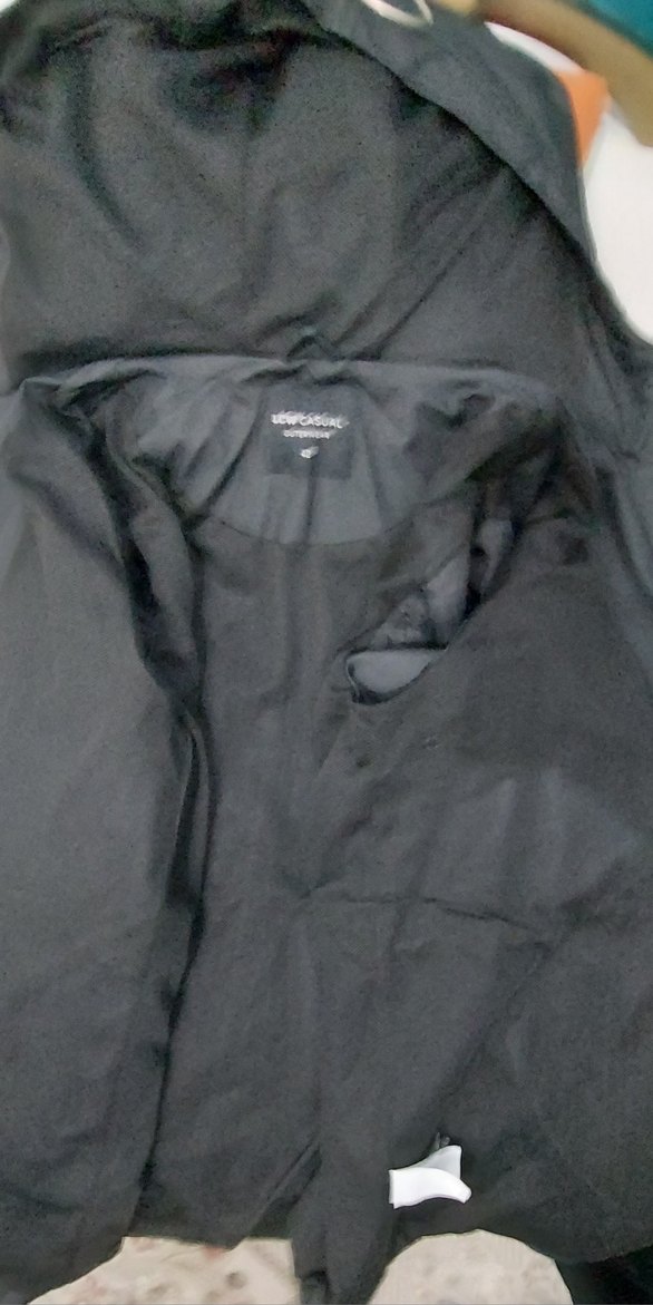 Siyah Kadın Yağmurluk - Görsel 4