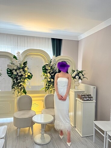 xs Beden beyaz Renk Söz ve nikah elbisesi