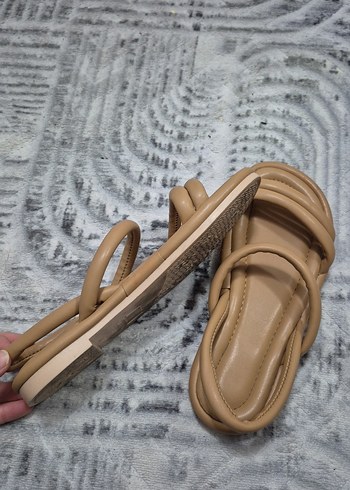 Bej Kadın Sandalet - Görsel 2