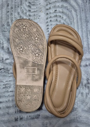 Bej Kadın Sandalet - Görsel 3