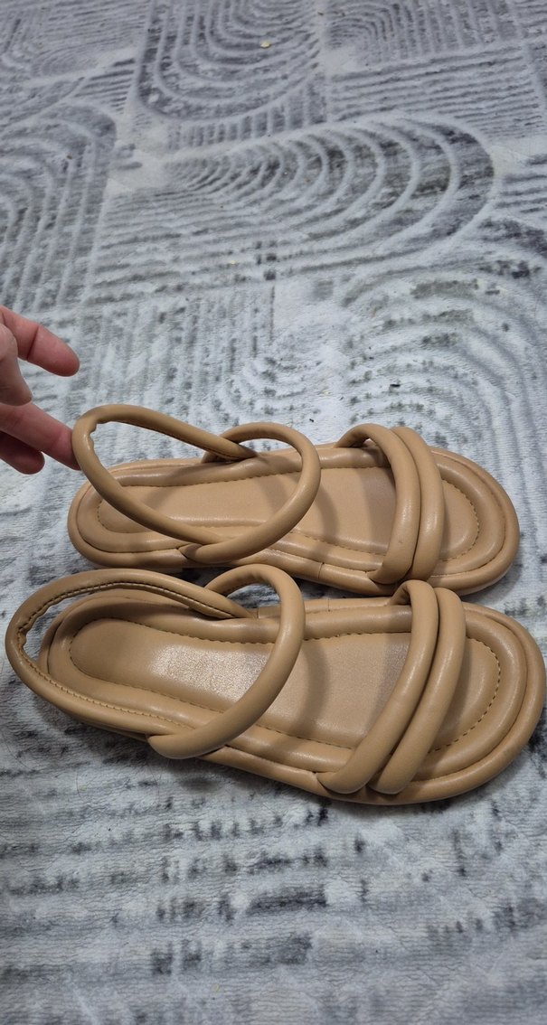 Bej Kadın Sandalet - Görsel 4