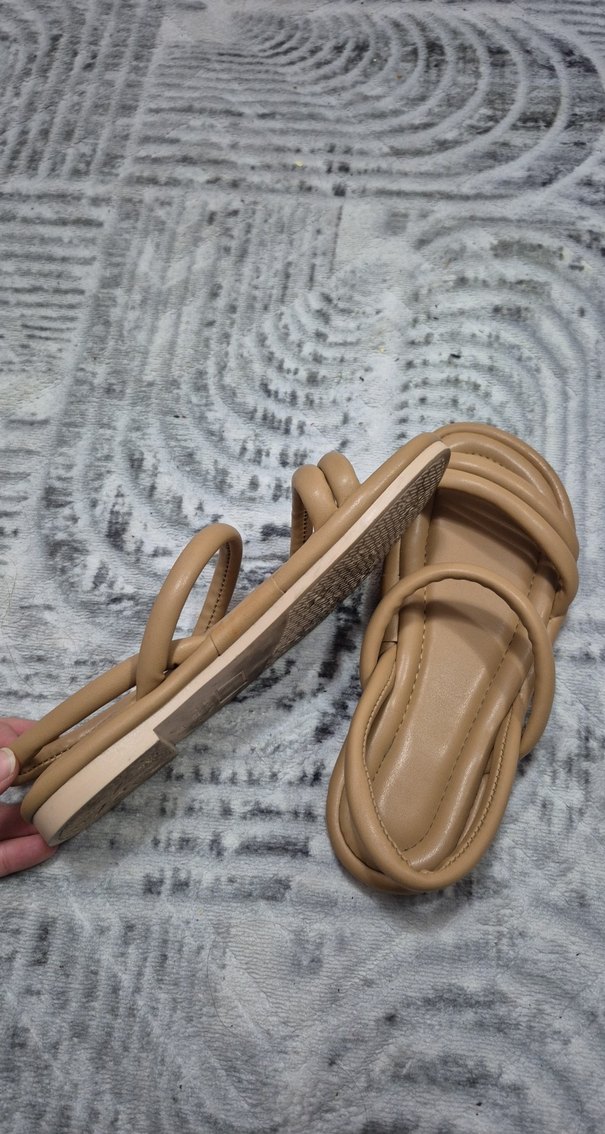 Bej Kadın Sandalet - Görsel 2