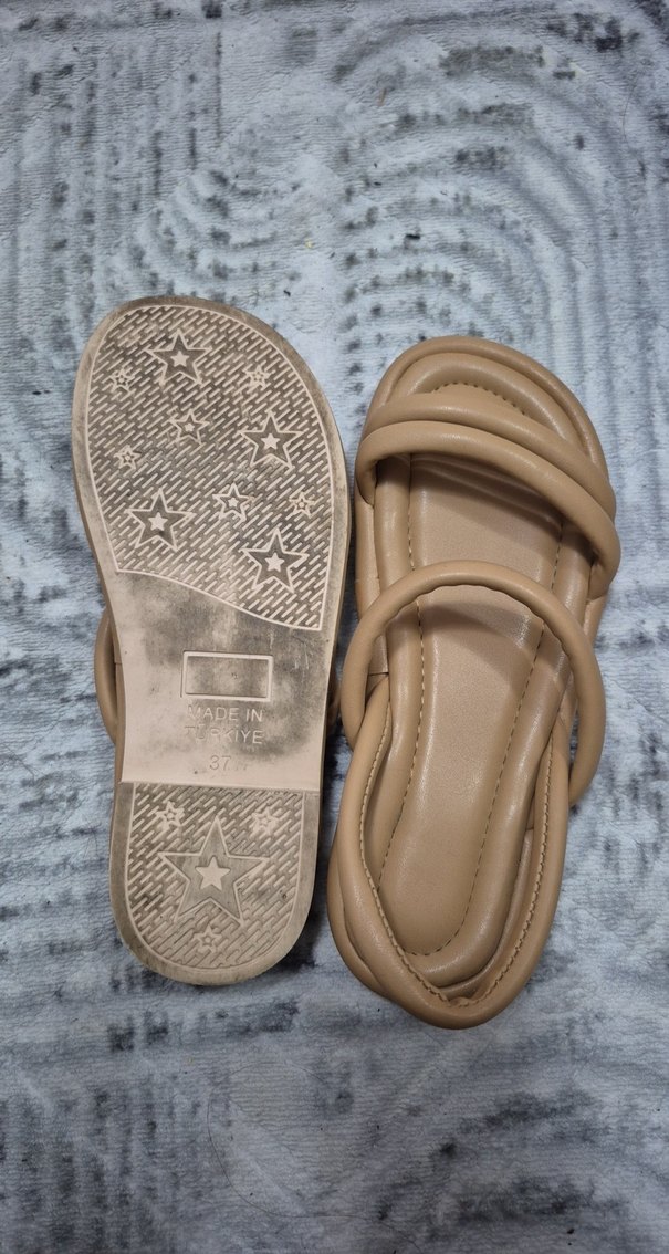 Bej Kadın Sandalet - Görsel 3