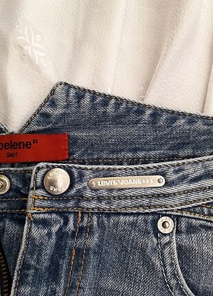 s Beden lacivert Renk levis mini kot etek (skirt)