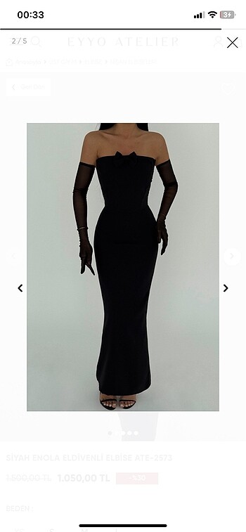 Eyyo eldivenli elbise - Görsel 2