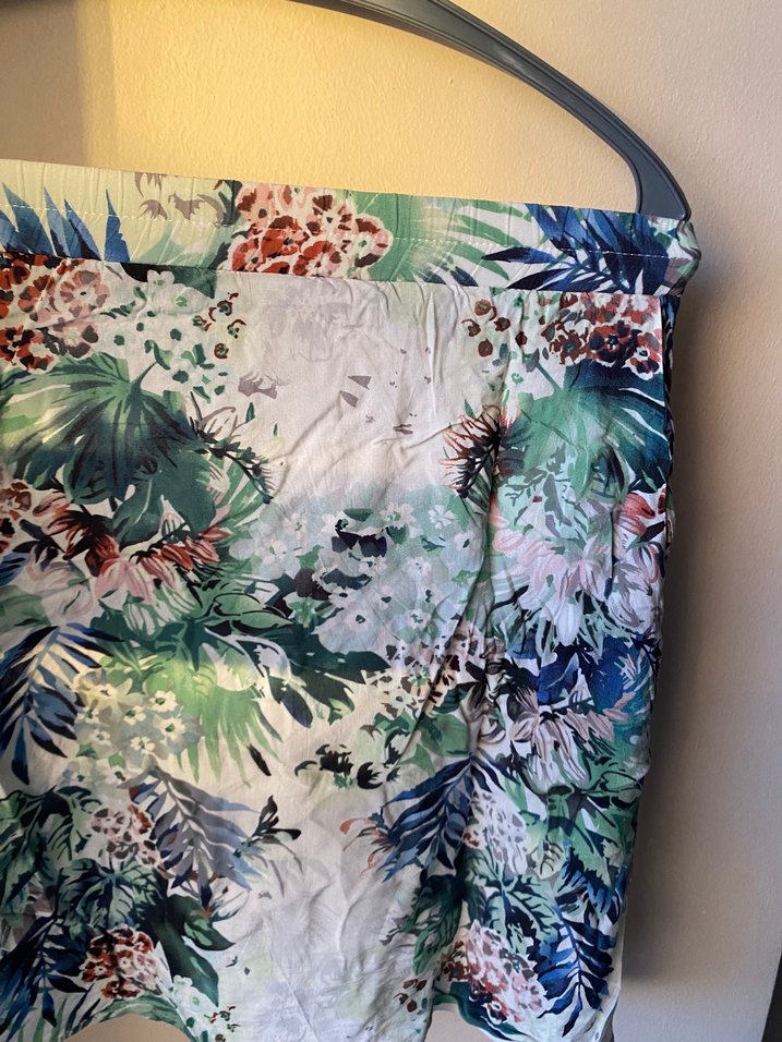 Bohem Tarz Midi Uzunlukta Salaş Desenli Etek - Görsel 2