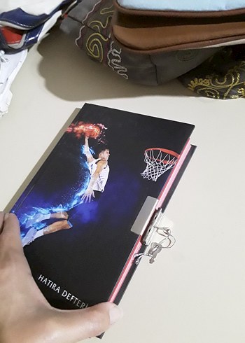 Anahtarlı kilitli Basketbol Temalı Hatıra Defteri