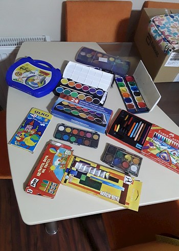Beden Çok Renkli Boyama ve kalem Setleri