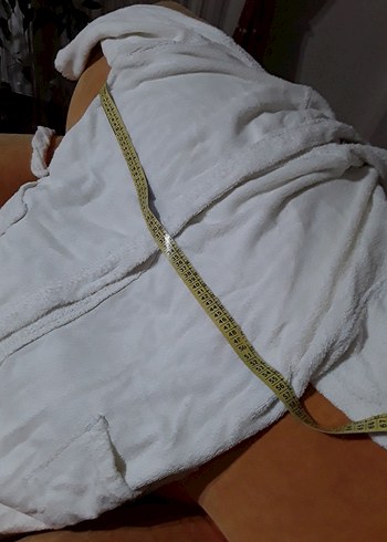 s Beden beyaz Renk Kapüşonlu Beyaz Sokak Tarzı Bornoz