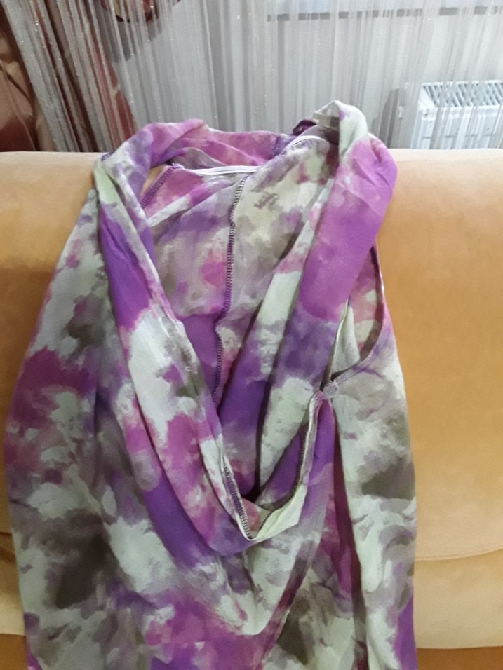 Bohem Mor Dökümlü Kadın plaj kıyafeti - Görsel 4