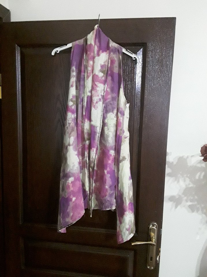 Bohem Mor Dökümlü Kadın plaj kıyafeti - Görsel 2