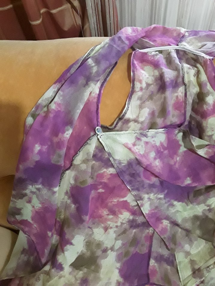 Bohem Mor Dökümlü Kadın plaj kıyafeti - Görsel 3