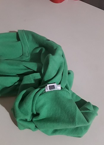 Yeşil V Yaka Uzun Kollu Kadın Kazak - Görsel 9