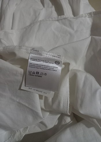 Beyaz Kemerli omuzları açık gömlek Yaka Midi Elbise - Görsel 3