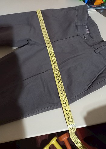 Kemerli Gri kadın Pantolon - Görsel 5