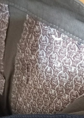 Kemerli Gri kadın Pantolon - Görsel 3