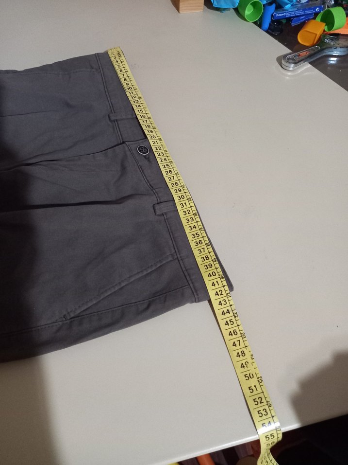 Kemerli Gri kadın Pantolon - Görsel 4