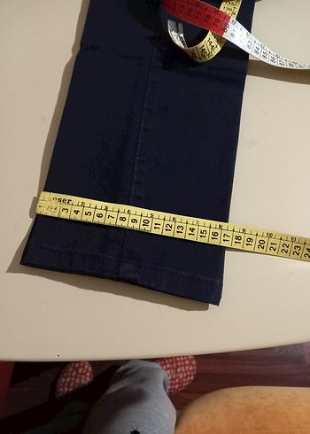 Koyu Mavi Denim Kadın Pantolon - Görsel 7