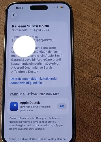 İphone 14 Pro Max 256 gb pil %88 yd - Görsel 5